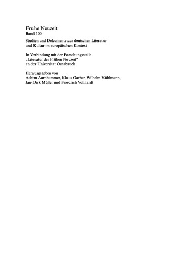 Thöne und Melodeyen, Arien und Canzonetten: Zur Musik des deutschen Barockliedes
