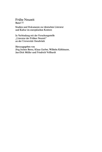Lateinische Lyrik der Frühen Neuzeit: Poetische Kleinformen und ihre Funktionen zwischen Renaissance und Aufklärung; 1. Arbeitsgespräch der Deutschen Neulateinischen Gesellschaft in Verbindung mit der Werner-Reimers-Stiftung Bad Homburg