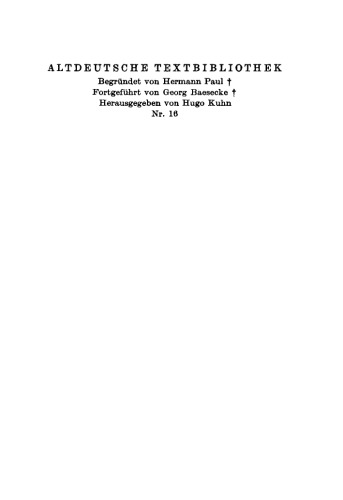 Fünftes Heft. Willehalm: Buch VI bis IX; Titurel; Lieder