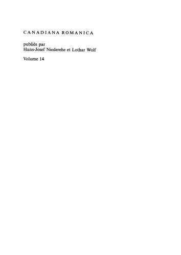 Der frankokanadische Roman der dreißiger Jahre: Eine ideologieanalytische Darstellung