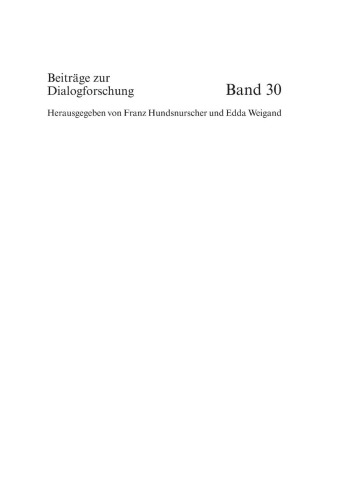 Dialogue Analysis IX: Dialogue in Literature and the Media, Part 1: Literature: Selected Papers from the 9th IADA Conference, Salzburg 2003