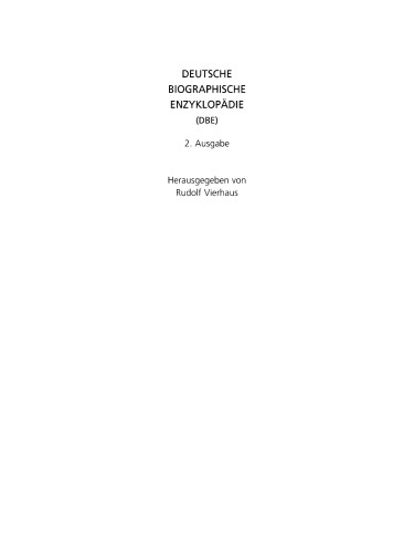 Deutsche Biographische Enzyklopädie (DBE): Band 3 Einstein - Görner