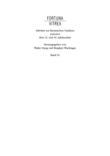 Mittelalter und frühe Neuzeit: Übergänge, Umbrüche und Neuansätze