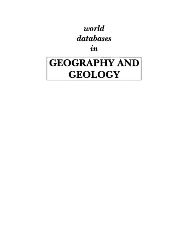 World Databases in Geography and Geology