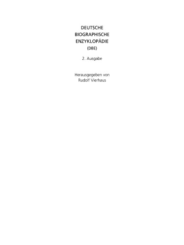 Deutsche Biographische Enzyklopädie (DBE): Band 10 Thies - Zymalkowski