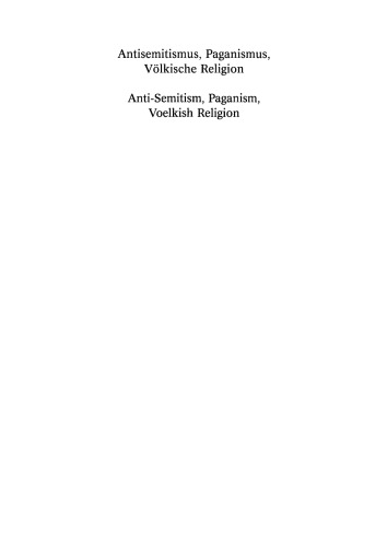 Antisemitismus, Paganismus, Völkische Religion
