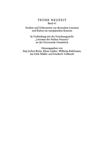 Frühneuzeitliche Selbsterhaltung: Telesio und die Naturphilosophie der Renaissance