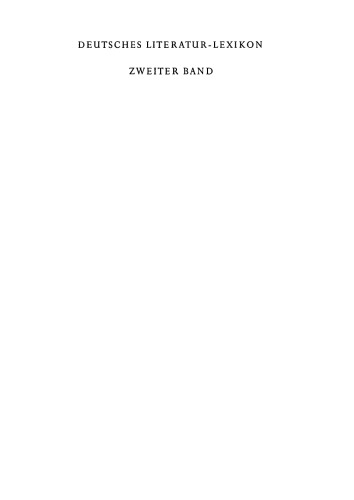 Deutsches Literatur-Lexikon: Band 2 Bremer - Davidis