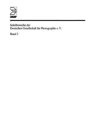 Bibliographie der Photographie: Deutschsprachige Publikationen der Jahre 1839-1984. Technik - Theorie - Bild
