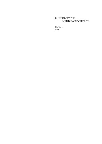 Enzyklopädie Medizingeschichte