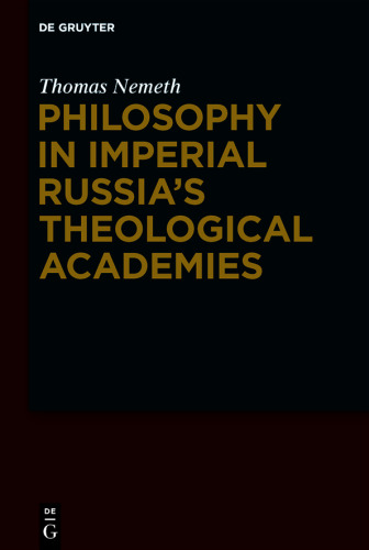 Philosophy in Imperial Russia’s Theological Academies