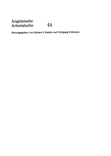 Kontrastive Grammatik Deutsch/Englisch