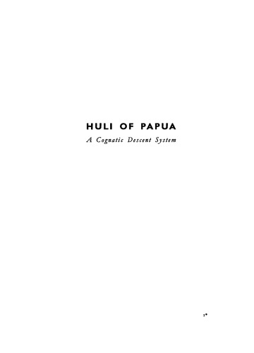 Huli of Papua: A cognatic descent system
