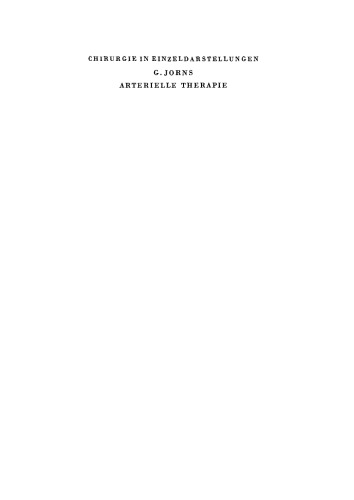 Arterielle Therapie