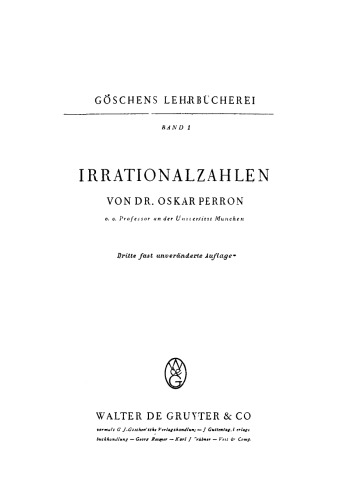 Irrationalzahlen