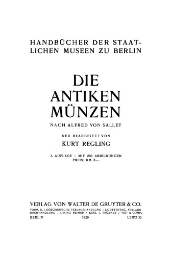 Die antiken Münzen