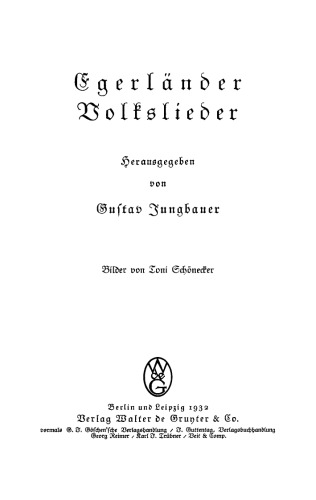 Egerländer Volkslieder