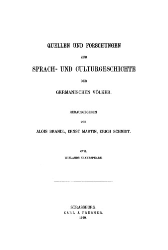 Wielands Shakespeare