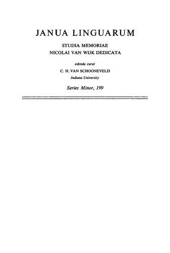 The linguistic work of Friedrich Karl Fulda