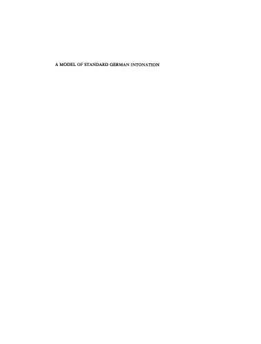 A model of standard German intonation