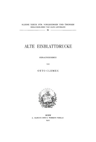 Alte Einblattdrucke