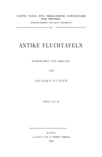 Antike Fluchtafeln