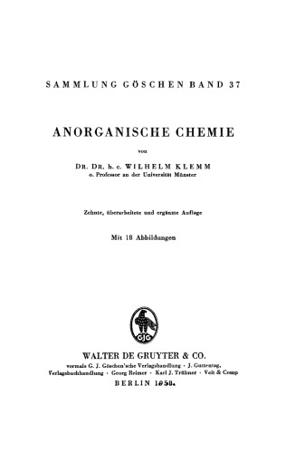 Anorganische Chemie