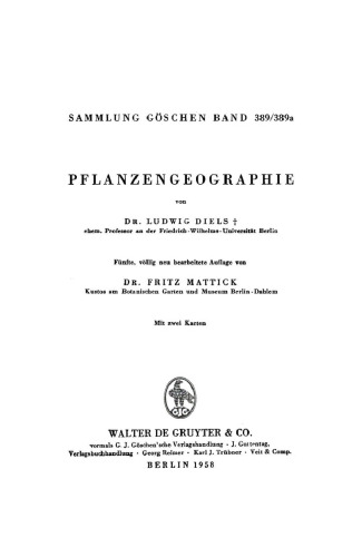 Pflanzengeographie