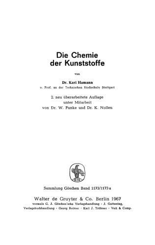 Die Chemie der Kunststoffe