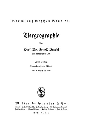 Tiergeographie