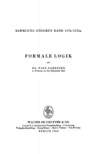 Formale Logik