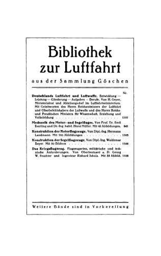 Konstruktion der Segelflugzeuge