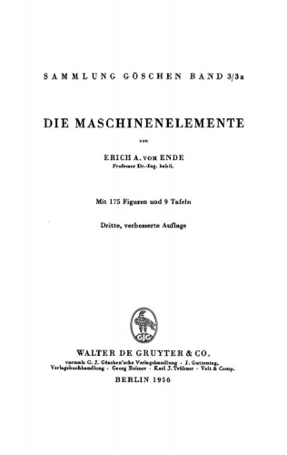 Die Maschinenelemente