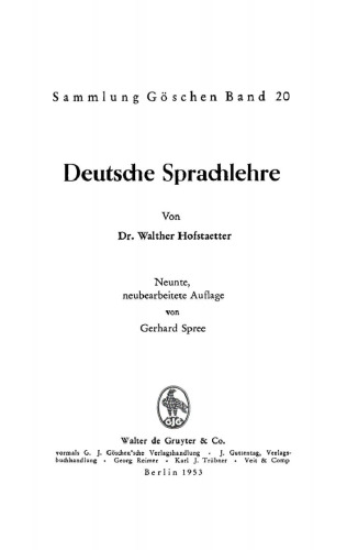 Deutsche Sprachlehre