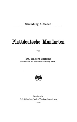 Plattdeutsche Mundarten