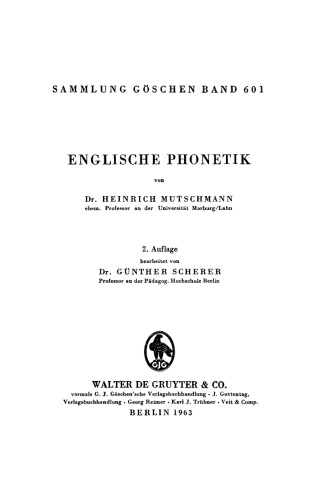 Englische Phonetik