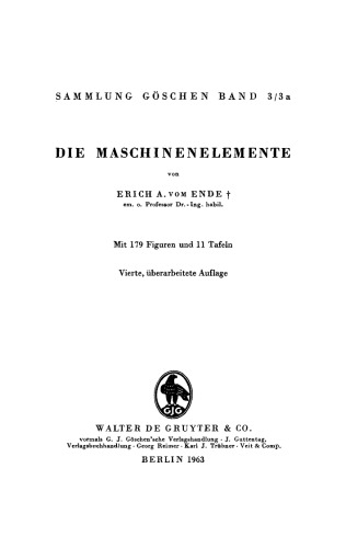 Die Maschinenelemente