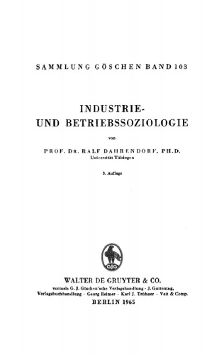 Industrie- und Betriebssoziologie