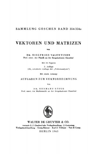 Vektoren und Matrizen