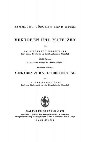 Vektoren und Matrizen