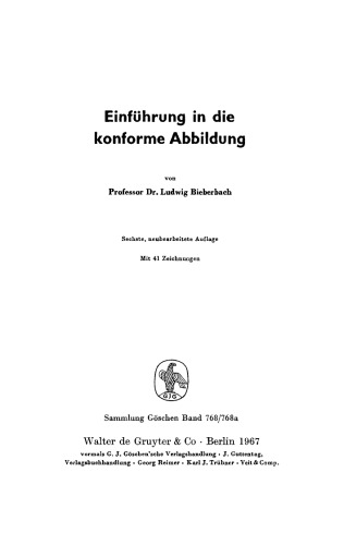Einführung in die konforme Abbildung