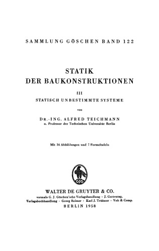 Statik der Baukonstruktionen: Band 3 Statisch unbestimmte Systeme