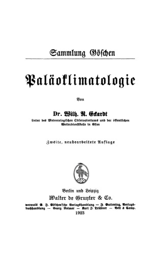 Paläoklimatologie