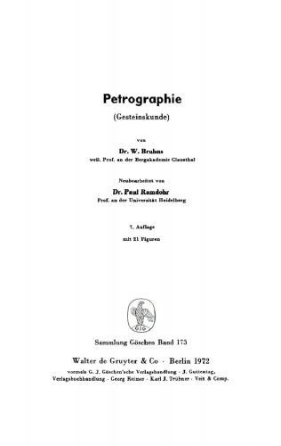 Petrographie (Gesteinskunde)