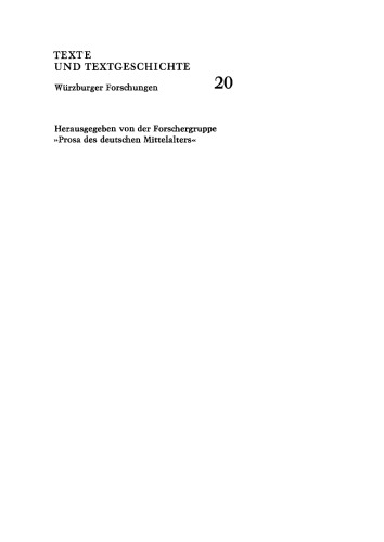 Die deutschen und niederländischen Legendare des Mittelalters: Studien zu ihrer Überlieferungs-, Text- und Wirkungsgeschichte