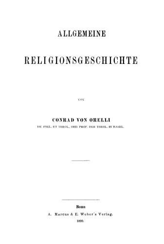Allgemeine Religionsgeschichte