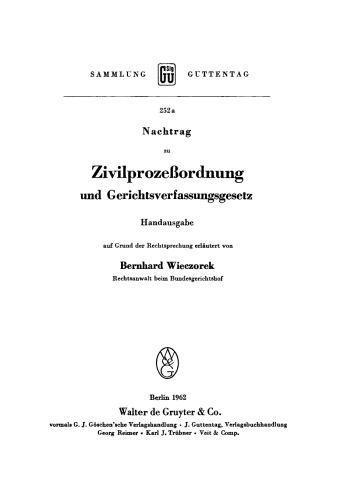 Nachtrag zu Zivilprozessordnung und Gerichtsverfassungsgesetz