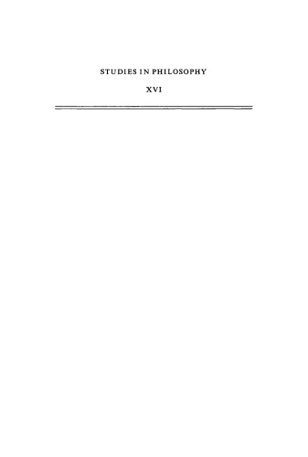 Explanation by description: An essay on historical methodology