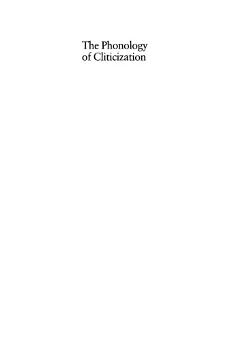 The Phonology of Cliticization