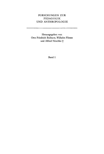 Studien zur Anthropologie des Kindes
